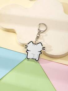 1 件亚克力可爱卡通线猫钥匙扣/离家出走猫/金钱猫/星星猫/鸡腿猫/吸烟猫/汉堡猫/喝酒猫/邪恶猫/天使猫/猫/大眼猫/窃笑猫/惊讶猫/太阳镜猫/无语猫/扭屁股猫/画家猫/倾听猫/绘画猫/跳舞猫动物主题钥匙扣吊坠背包装饰/包包配件/书包配件/钱包挂件/朋友的礼物汽车配件包饰动物哥特 Y2k - 彩色 - 查看 30