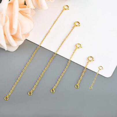 1/2Pcs Necklace Extenders For Women Durable Strong Removable Necklace Bracelet Anklet Extension Jewelry Making Chains