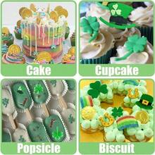 Molde de silicona para el Día de San Patricio, 4 piezas, tréboles de cuatro hojas, sombrero de trébol, botas vaqueras, molde de fondant de chocolate para decoración de pasteles, cupcakes, caramelos, arcilla polimérica - 1 - Ver 4