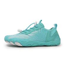 1 Paar Damen Aqua Socken/Wasserschuhe für Strand, Schwimmen, Outdoor-Aktivitäten, rutschfeste weiche Gummisohle, schnelltrocknend, leicht, geeignet für Schnorcheln, Fluss-Trekking, Angeln, Kajakfahren, Indoor-Fitness, Yoga, Gewichtheben