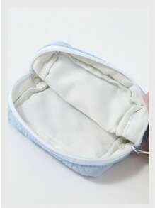 mokashu 1PC Color Dopamine Color Large Volume Lipstick Air Cushion Storage Bag Women's Makeup Bag Commuter Tote Travel Toiletry Bag - Multicolor - View 6