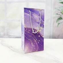 Set de 5 bolsas de regalo tipo tote con diseño de mármol dorado, vaso aislado, bolsas de regalo con empaque vertical elegante con flor, bolsas de regalo premium para fiesta y obsequios