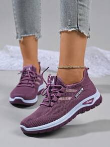 Damen modische bequeme Lässig atmungsaktive Sportschuhe, neue weiche Sohle, weiche Oberfläche, rutschfest, verschleißfest, Dicksohlen-Laufschuhe