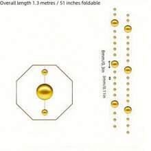 10pcs 1.3m Floating Candle Faux Pearl Garland - Dazzling Artificial Beads For Wedding Centerpieces, Vase Fillers, Party Garland Decorations, Candle Jar Fillers For Floating Candles Gifts Birthday Graduation Home Decor Room Decor Flower Vase Glass Vase