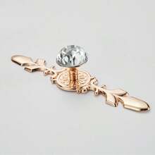 1 Pc Luxury Crystal Handles Zinc Alloy Single Hole Furniture Handle Cabinet Door Pulls Wardrobe Dresser Drawer Knobs Furniture Hardware