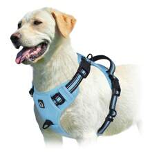 Dog Harness, No-Pull Pet Harness With 2 Leash Clips, Adjustable Soft Padded Dog Vest, Reflective No-Choke Pet Oxford Vest With Easy Control Handle For Large Dogs - Multicolor - View 2