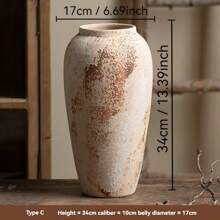 1pc Nordic Minimalist Style Ceramic Hydroponic Vase, Suitable For Fresh Flowers, Boho Vase, Applicable For Farmhouse, Living Room, Dining Room, Tabletop, Bookshelf, Center Decor, Home Decor, Tabletop Decor, Special Gift, Decorative Style Room Decor Flower Vase Glass Vase