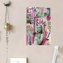 Framed   Canvas Painting,  Scrapbook Poster, Pop Music Poster, Canvas Wall Art, Room Decor