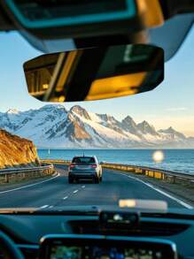 1个/2个装汽车广角后视镜曲面大视野内后视镜辅助后视镜，汽车广角后视镜，汽车倒车镜广角曲面镜，通用高清夹式全景后视镜 - 彩色 - 查看 3