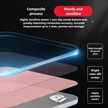 1 件玫瑰金和淡蓝色渐变宠物兔设计高精度电子体重秤，成人健康秤，小型称重仪器。背光 LCD 显示屏，圆形设计，AAA 电池供电，浴室秤，适合家庭使用，现代浴室秤，结构坚固。 - 標準 - 查看 12