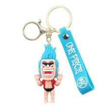 ONE PIECE 44 款海贼王 PVC 玩偶钥匙扣吊坠蒙奇·D·托尼托尼·乔巴索隆可爱包挂配件周边礼物海贼王卡哇伊动漫人物玩偶模型玩具 6-8 厘米/2.36-3.15 英寸 - 彩色 - 查看 32