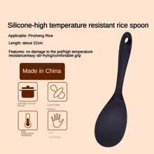 Juego de 5 piezas de utensilios de cocina de silicona resistente - Espátula, cuchara ranurada y cazo para sartenes antiadherentes | Resistentes al calor, herramientas de cocina con mangos ergonómicos (freír, hornear, acampar)