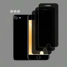 6er Set: 3 Stück Anti-Spähschutz gehärtetes Glas Displayschutz + 3 Stück 3D Kamera Linsenschutz, 1:1 Hochauflösende Klarheit, kratzfest, langanhaltend, geeignet für Apple iPhone X/XR/11/12/13/14/15/16/16Pro/16Plus/16Pro Max/16e Komplette Serie
