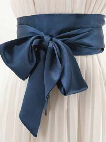 时尚女士丝绸腰带，带蝴蝶结装饰，多用途配饰，适合夏季、秋季、万圣节等节日装扮 - A - 查看 12