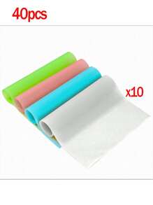 1/2/4/8/10/12/20 piezas Almohadillas refrigeradoras impermeables, a prueba de aceite, lavables y recortables, adecuadas para estantes, congeladores, rejillas de vidrio, gabinetes de tazones, gabinetes y cajones