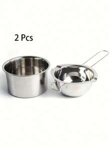 1pc 13.53 Oz Stainless Steel Wax Pot For Candle Making - Silver - View 10