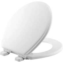 BEMIS Adjustable Slow Close Toilet Seat, Front Round Design In White - Never Loosens For Enhanced Stability And Comfort - Mặc định - Xem 7