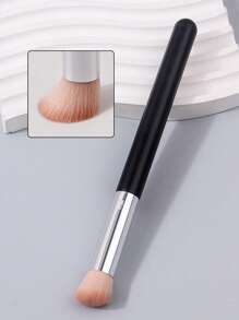 1pc Soft & Fashionable Concealer Makeup Brush, Delicate Powder Blending For Beginners, Round Head Blush Brush, Portable Face Makeup Brush