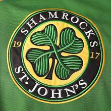 MEAN MACHINE #3 Ross The BOSS Rhea Shamrocks Stitched Hockey Jersey With EMHL Patch,Training Match Hockey Uniform Holiday Gift - màu xanh lá - Xem 4