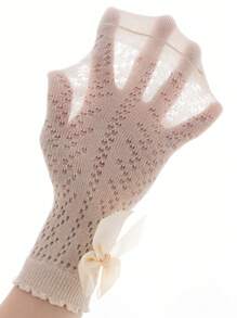 3 Pairs Children Bow Mesh Leg Stockings Anti-Mosquito Breathable Mid-Calf Socks, Sweet Princess Style - Multicolor - View 6