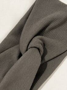 1 件女士纯色时尚休闲精致交叉弹性头带，适合日常通勤、户外运动、服装搭配，舒适、柔软、时尚的发带，送给好朋友的好礼物