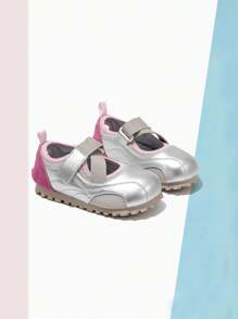 2025 New Comfortable Soft Perforated Puff Sports Shoes For Girls - Hồng - Xem 1