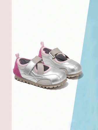 2025 新款舒适柔软穿孔泡芙女童运动鞋