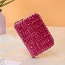 1pc Customized Crocodile Embossed Coin Purse Wallet Fashionable & Versatile Multi-Slot Card Case For Women Wallet Mini Wallet Card Wallet Wallet Wallet - Multicolor - View 5