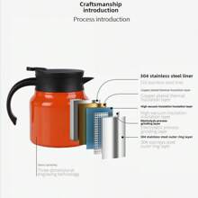 1pc Household Ceramic Vacuum-Sealed Tea Pot, Large Capacity For Old White Tea, Mandarin Peel, Pu'er Infusion