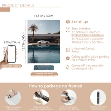 1 bức tranh in Canvas phong cảnh cây cọ và ô tô cổ điển - Trang trí nghệ thuật treo tường, Áp phích phong cách cổ điển, hiện đại cho phòng ngủ, văn phòng, phòng khách, trang trí lớp học - Tranh chân dung sáp ong trong nhà để trang trí văn phòng tại nhà, quà tặng lý tưởng, có hoặc không có khung Quà tặng sinh nhật tốt nghiệp - Nhiều màu - Xem 17