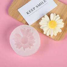 1 pièce/2 pièces Moule en silicone à motif marguerite pour la fabrication de résine et de bougies, moule à bougie d'aromathérapie florale