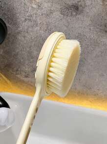 1 pieza Cepillo de espalda de mango largo, revitalizante masaje de barro, no necesita que nadie le frote la espalda con una toalla