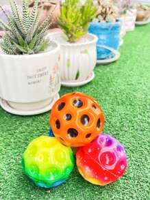 4 Pieces 7cm Concave And Convex Foam Balls, Random Color - Multicolor - View 2