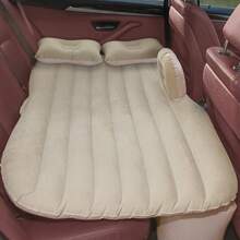 - Colchón Inflable para Auto Asiento Trasero - Colchón Inflable Camping, con Bomba de Inflado, 2 Almohadas Inflables y 1 Bloque de Seguridad Inflable, para Viajes Senderismo y Aire Libre - Beis - Ver 5