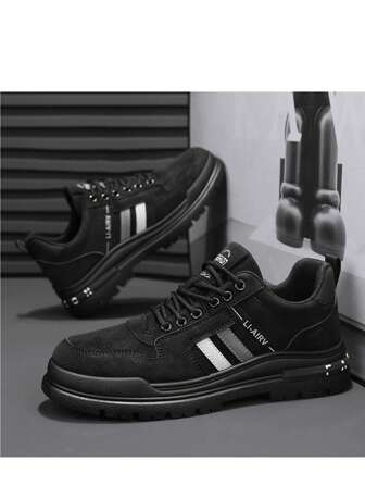 Men's Breathable Fashion Non-Slip Comfortable Light-Weight Work Shoes, Casual Traveling & Running Sneakers, Spring