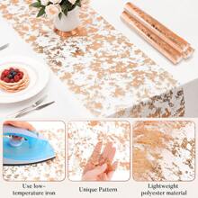 1 pieza Corredor de mesa brillante con malla metálica con purpurina para mesa de decoración de eventos, bodas, duchas nupciales, fiestas de cumpleaños