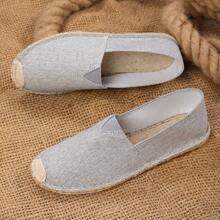 Breathable Quick-Drying Anti-Slip Woven Fisherman Shoes, Linen Shoes, Casual Shoes For Unisex - Grey - View 6