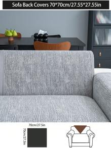 1 件豪华雪尼尔沙发垫套，现代简约时尚防尘防滑沙发座垫，可水洗深灰色，柔软不褪色沙发套，适用于卧室、办公室、客厅组合、L 型和 1/2/3/4 座沙发 - 深灰色 - 查看 16