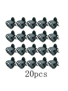 10/20/30/50 piezas Clips para plantas de jardín, clips de fijación para invernadero de verduras para orquídeas, clips de fijación de plantas de plástico para plantas, flores y enredaderas