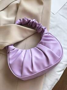 Cloud Bag Pleated PU Shoulder Bag For Women New Fashion - Random Color - View 10