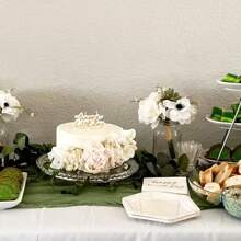 1pc Olive Green Macrame Table Runner, Bohemian Gauze Cheese Cloth Semi-Sheer Runner, Country Style Backdrop For Wedding Arch, Bridal Shower, Versatile Decor