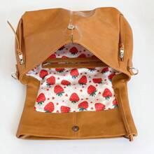 Large Hobo Crossbody Bags For Women Vegan Leather Handbags Tote Purse Shoulder Bag Women's Handle Bags With Wide Strap Fashionable Women's Large - Beige - View 9