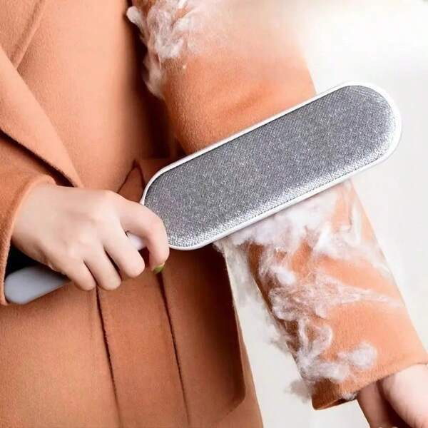 Épilateur à peluches réutilisable, brosse double face anti-poils d'animaux et anti-poussière, nettoyeur de poussière statique manuel, polypropylène durable, pour vêtements, canapé, literie, tapis, sans électricité requise