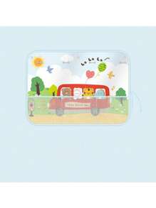 1pc Double-Layer See-Through Mesh Sun Block Window Shade - Multicolor - View 9