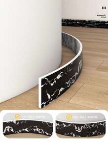 1pc 5 Meters Long Self-Adhesive 3d Three-Dimensional Waistline Ceiling Decorative Strip Wall Stickers Border Waterproof Skirting TV Background Frame Room Decor Home Decor Wall Decor Bathroom Decor Bedroom Decor Room Decoration Stuff Living Room Decor House Decor Home Decor Living Room Wall Art Wall Paper Wallpaper Kitchen Accessories Kitchen Kitchen Items Kitchen Decor Floor Tiles Flooring Floor Tiles Self Adhesive Floor Tiles Peel Stick