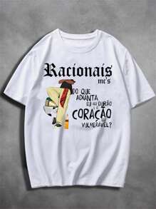 Racionais MC Periferia Quebrada T-Shirt Street Music National Rap Unisex Male Female 100% Cotton Premium Top Streetwear New Release Various Colors!! Plus Size - White - View 2