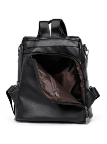 Women's Backpack Bag Anti-Theft Travel Work College Youth Luxury Fashion - Màu xanh lam - Xem 4