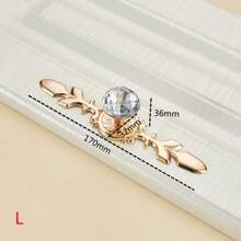 1 Pc Luxury Crystal Handles Zinc Alloy Single Hole Furniture Handle Cabinet Door Pulls Wardrobe Dresser Drawer Knobs Furniture Hardware