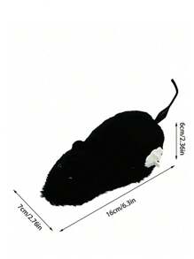 2 pezzi Giocattolo in peluche a carica a molla, topi finti realistici che possono correre, colori casuali, adatti per amanti di gatti e mamme di gatti & amanti di cani e mamme di cani, regalo per amanti di cani/gatti e mamme di cani/gatti che amano gli animali domestici