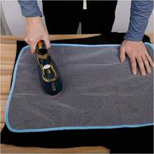 1 pieza Paño resistente al calor para planchar, protege la ropa de las planchas calientes, tejido resistente a altas temperaturas y paño de planchar antillama